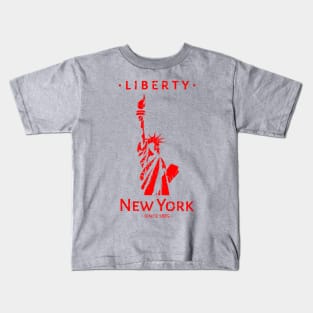 Liberty Statue New York Since 1885 Kids T-Shirt